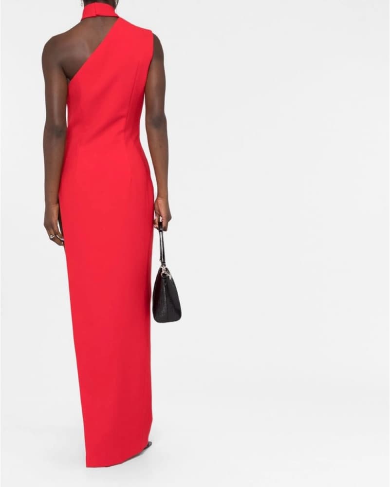 Monot Red One-Shoulder Gown - Image 2