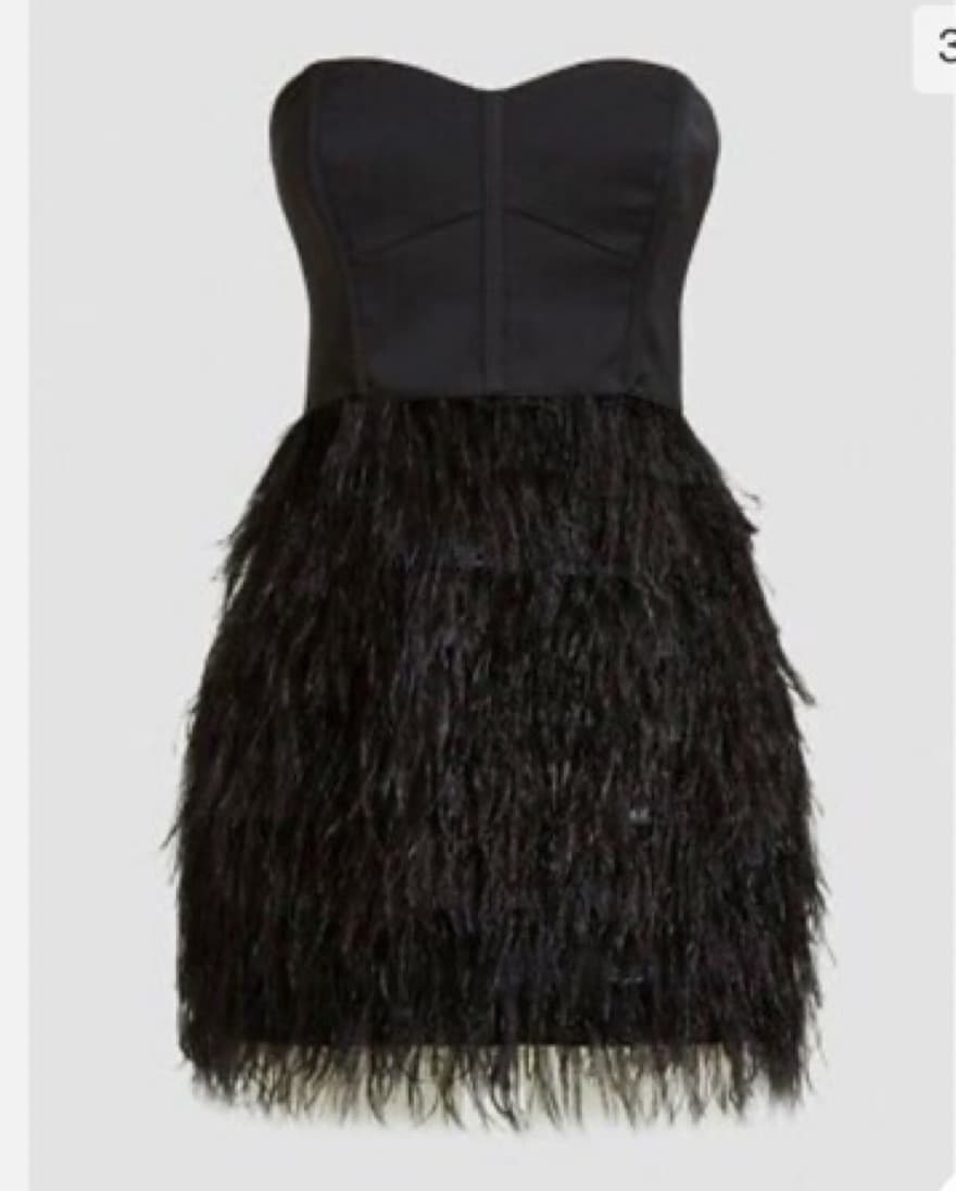 Marciano Feather Dress - Image 1