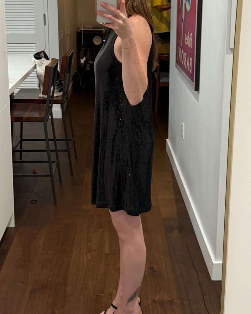 Cupcakes & Cashmere Black Sequin Dress - Image 4