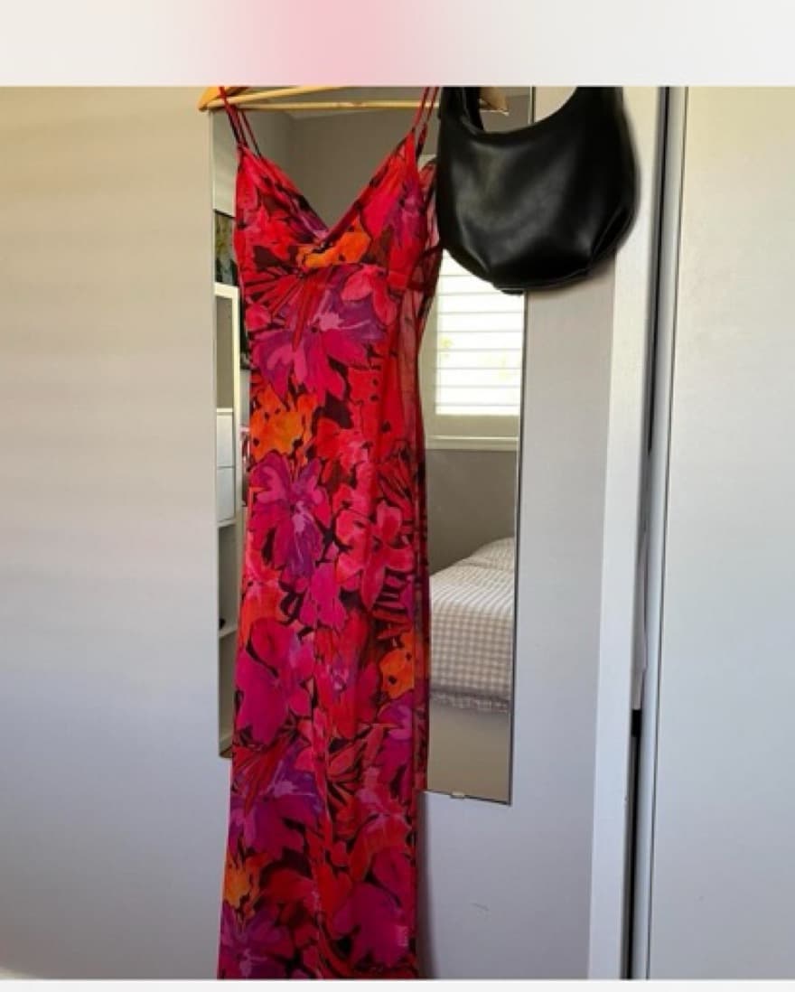 Runaway Label Floral Sheer Maxi Dress - Image 3