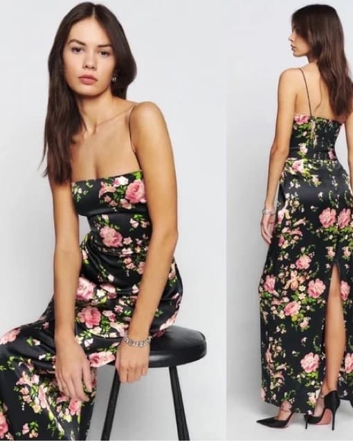Elegant Floral Maxi Dress - Image 1
