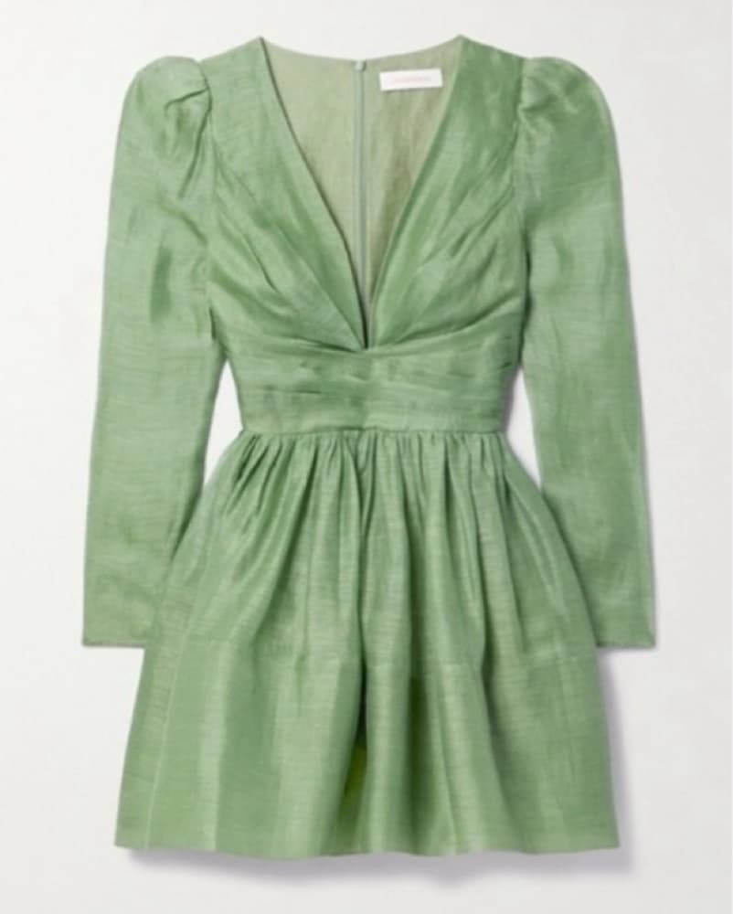 Zimmermann sage green Long Sleeve dress - Image 3