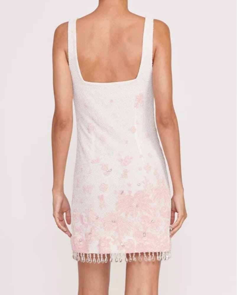 LE SABLE DRESS IVORY CHERRY BLOSSOM TOIL - Image 3
