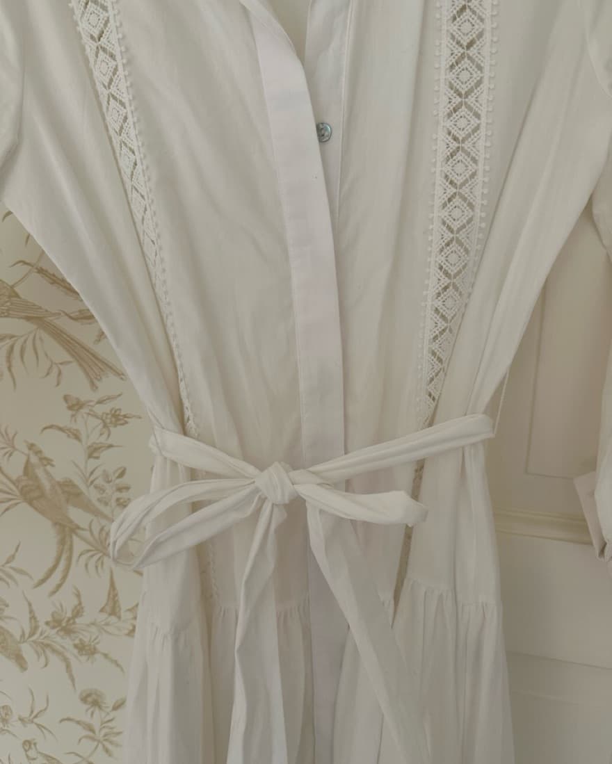 Misa Long White Dress - Image 5