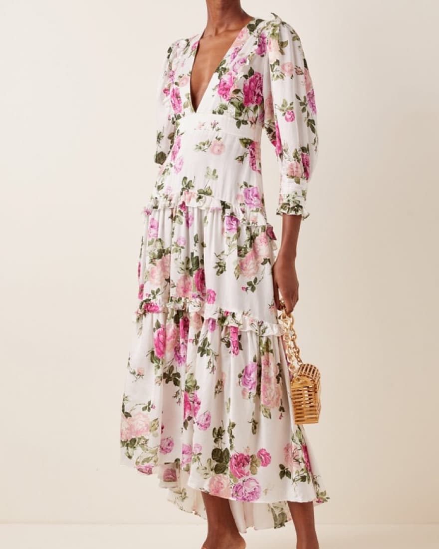 Lorencia Belted Floral-Print Maxi - Image 1