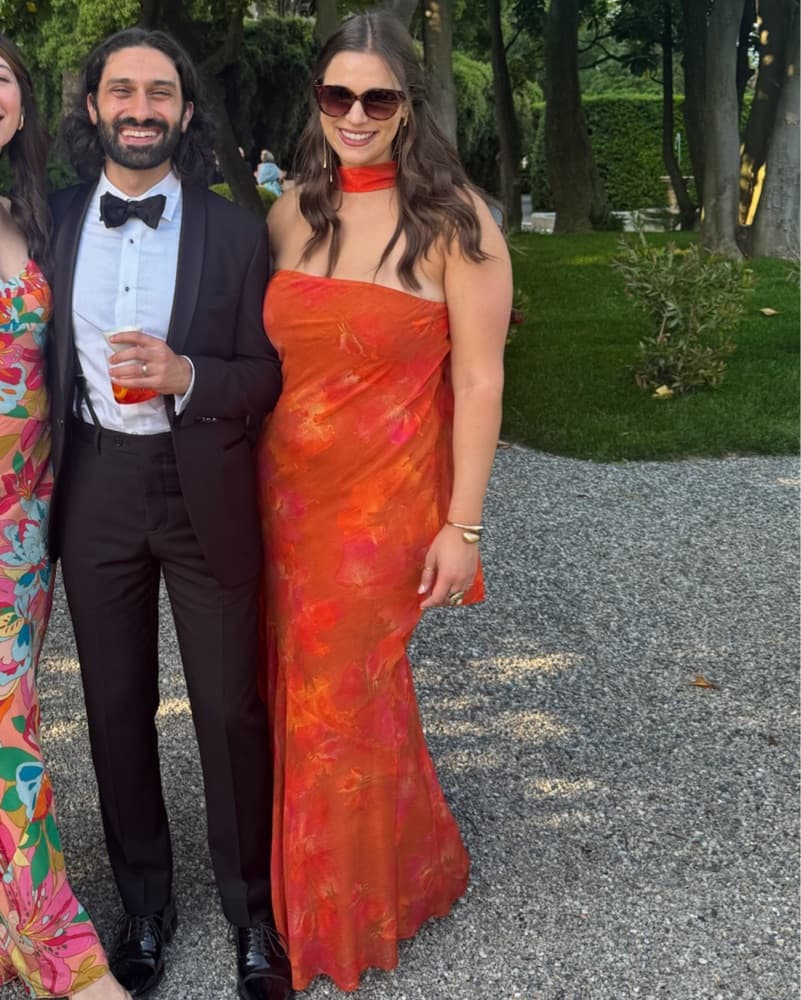 Orange Peppermayo Dress With Scarf  - Image 1