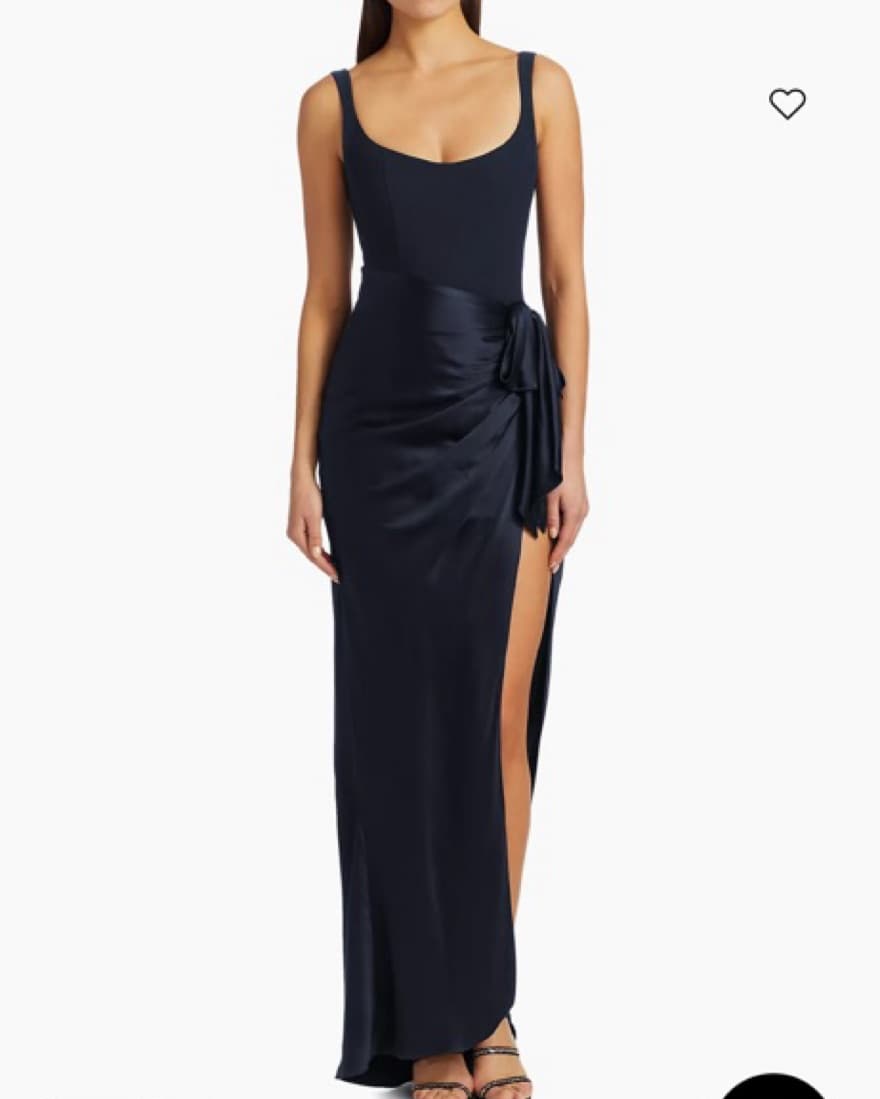 CINQ A SEPT NAVY GOWN  - Image 2