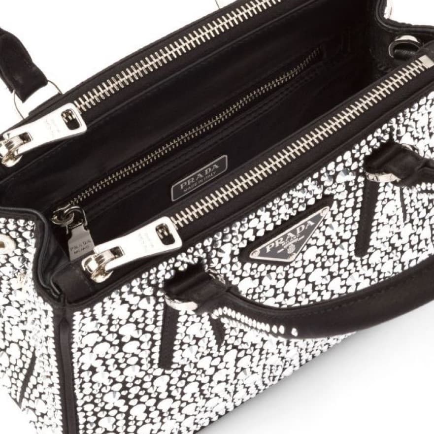 Prada Embellished Satin Mini - Image 4