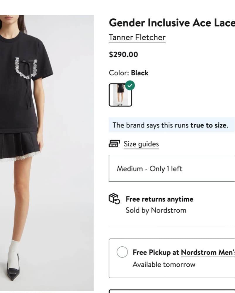 Tanner Fletcher Black Tennis Skirt - Image 5