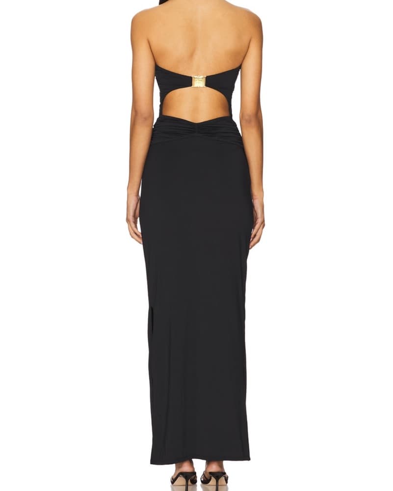 Cin Cin Rome Orchid Black Maxi Dress - Image 3