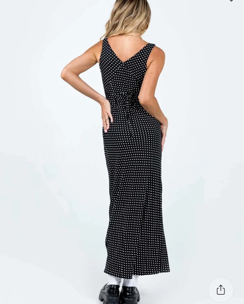 Chic Polka Dot Maxi Dress - Image 3