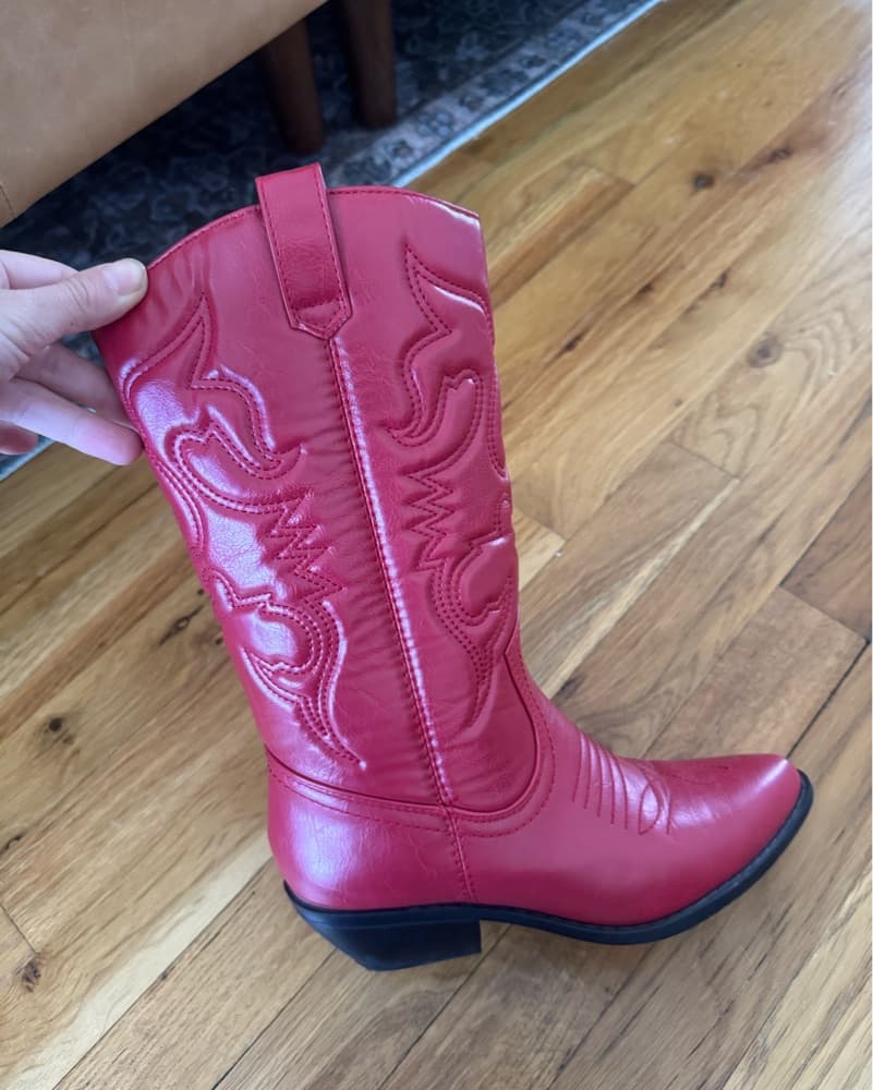 Red Cowboy Boots - Image 2