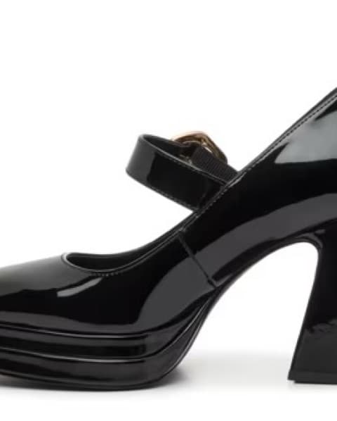 Sleek Patent Leather Mary Jane Pumps - Image 2