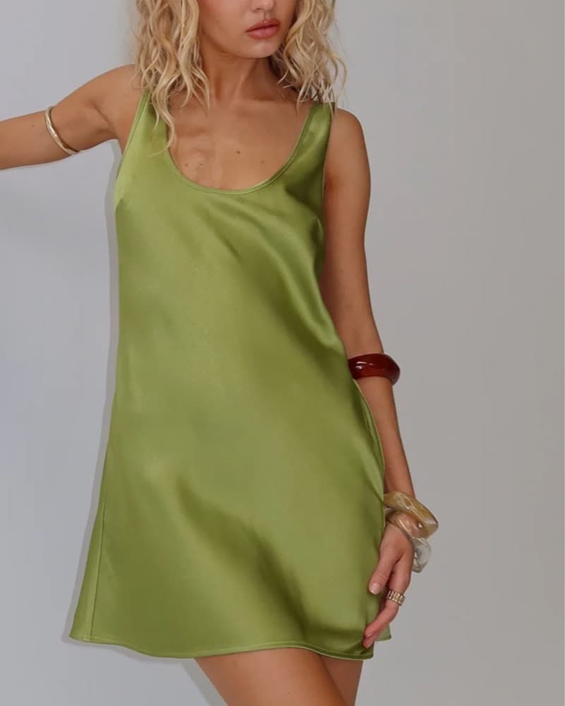 Green Mini Dress - Image 1