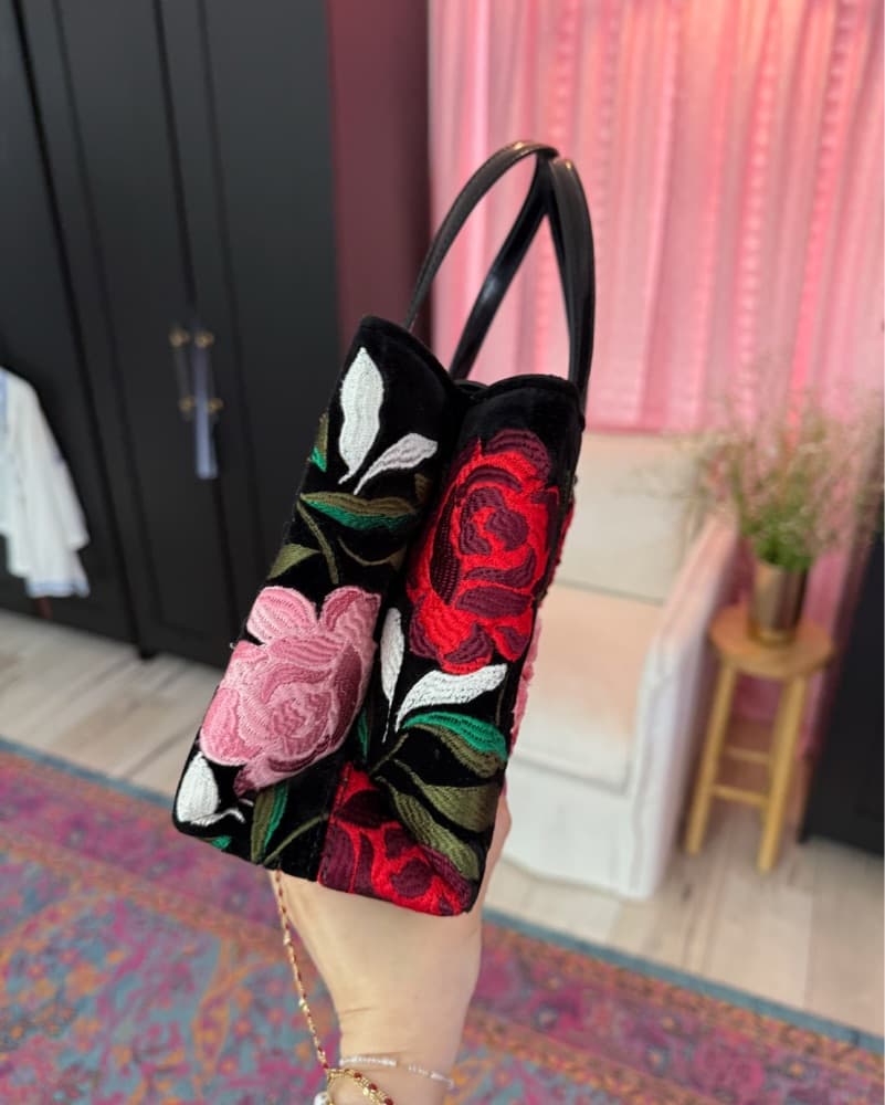 Kate Spade Velvet Floral Sam Icon Tote - Image 2