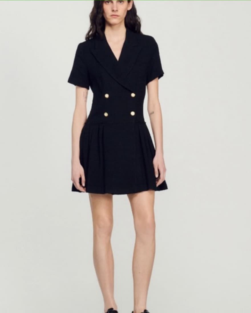 Sandro Tweed Rossa Dress - Image 3