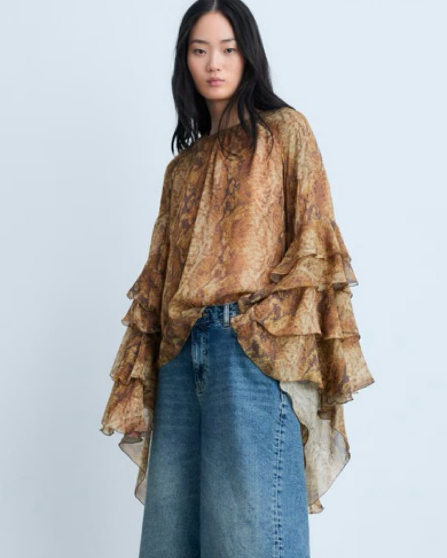 Snakeskin Blouse - Image 1