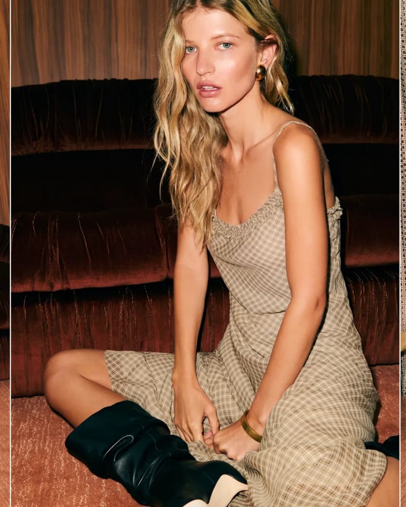 Reformation Imara Tan Dress - Image 5