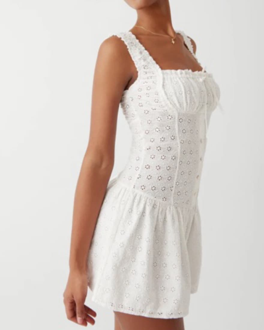 White Mini Dress - Image 4