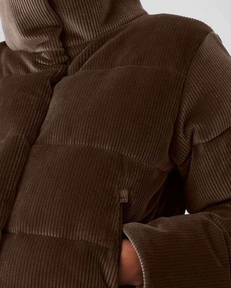 ALO RIBBED VELOUR GOLD RUSH PUFFER  - Image 3