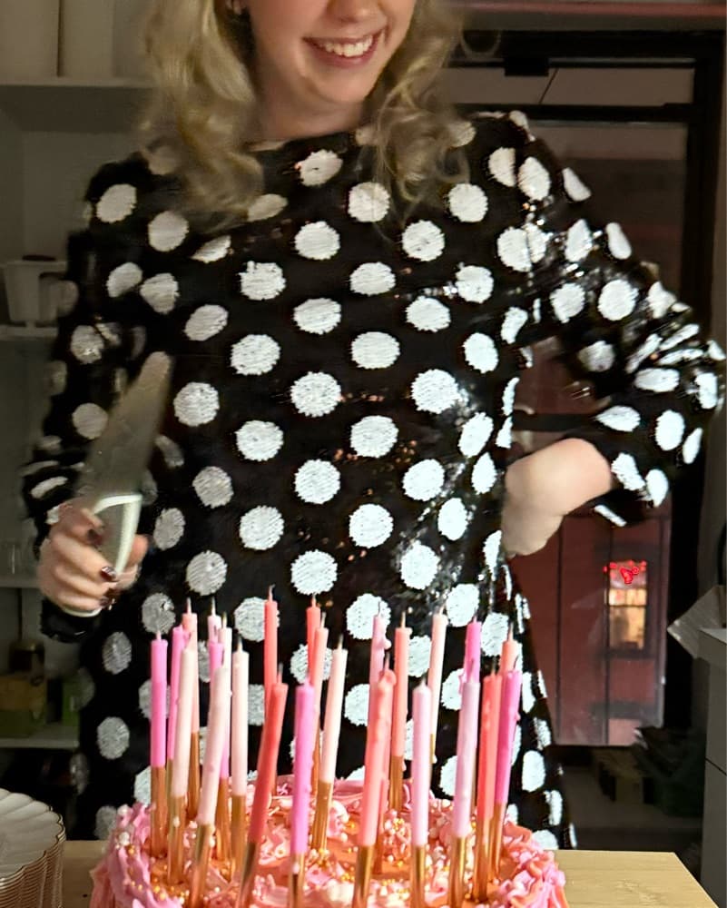 WAYF— Betty Polka Dot Long Sleeve Dress - Image 4