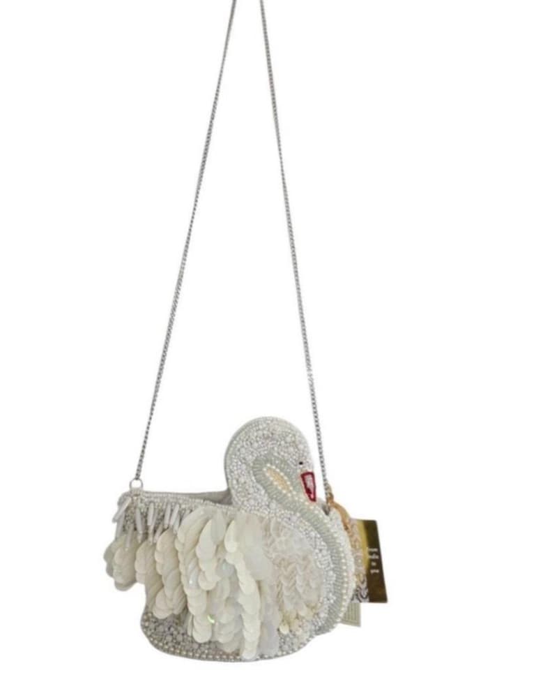 Beaded White Swan Bag Viral Tiktok - Image 2