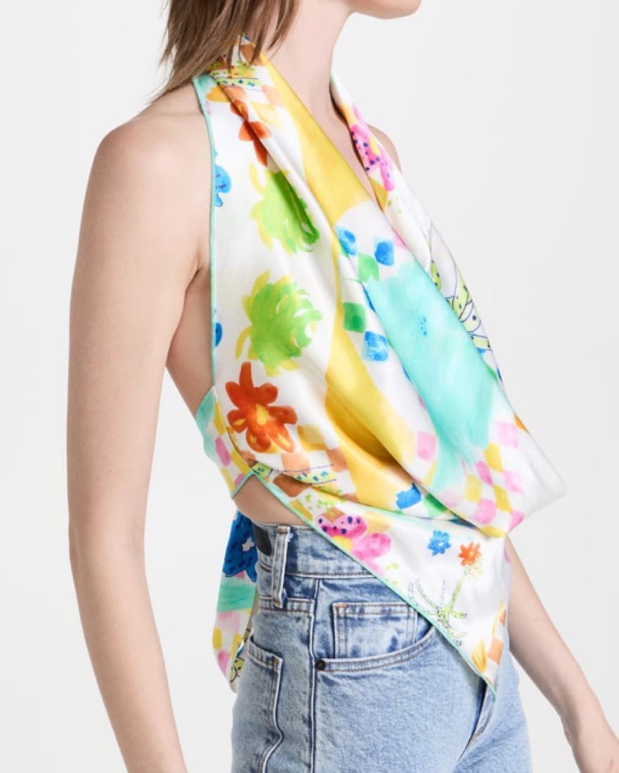 Siedres Zoey Scarf Top - Image 3
