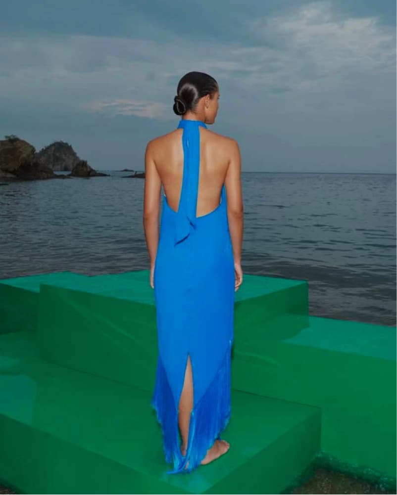 BAOBAB Margarita Maxi - Blue Fringe - Image 4