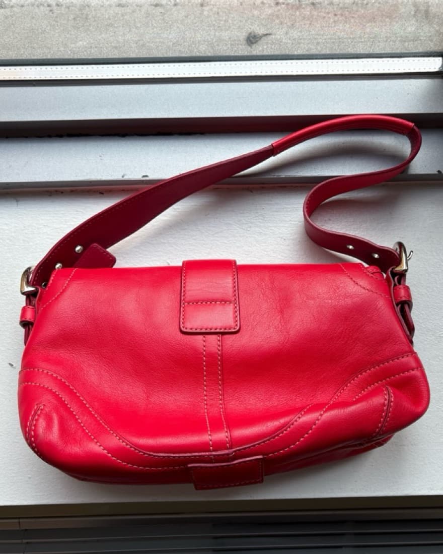 Coach Red Shoulder Bag - Image 2