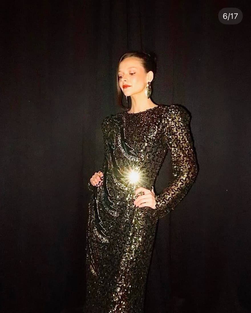 Vintage Sequin Gown - Image 1