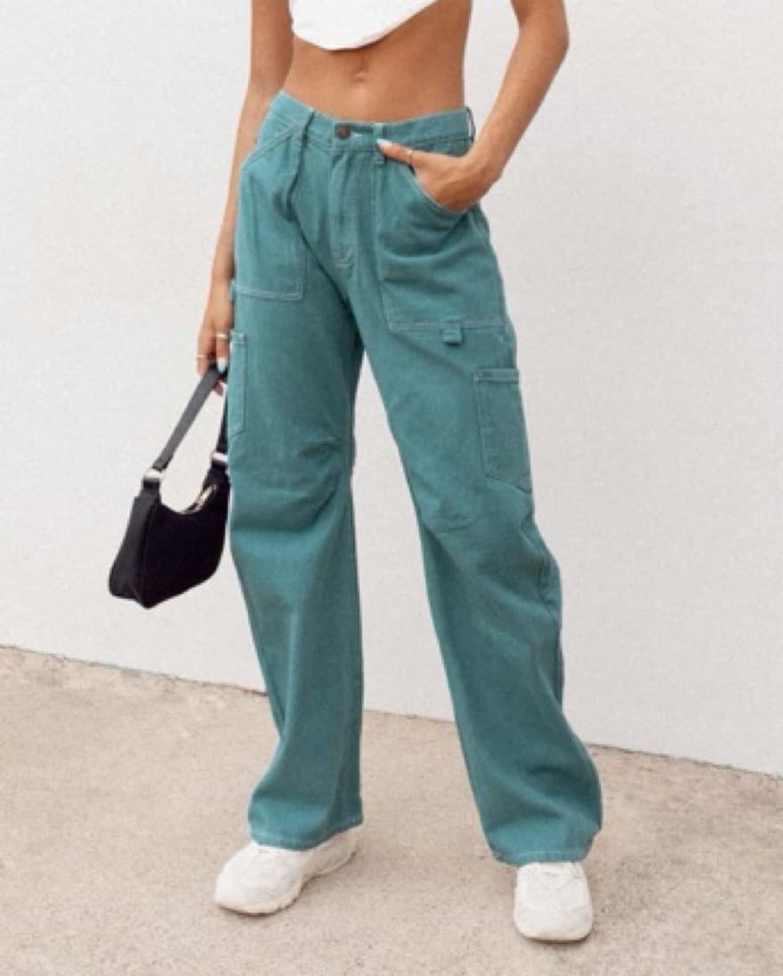Lioness Miami Vice Pants Jeans in Green - Image 6