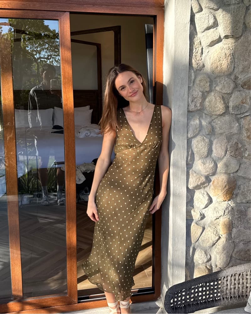 Realisation Par Polka Dot Midi Dress - Image 1