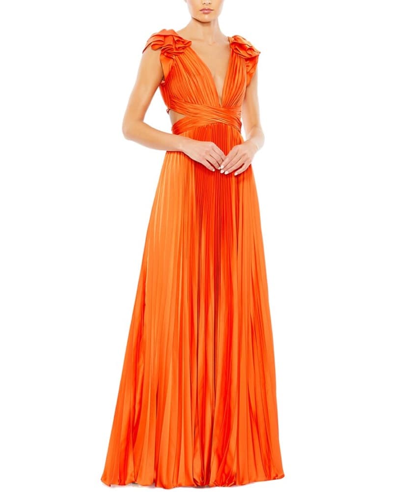 Women's Ieena Pleated Ruffled Cap Sleeve - Image 1
