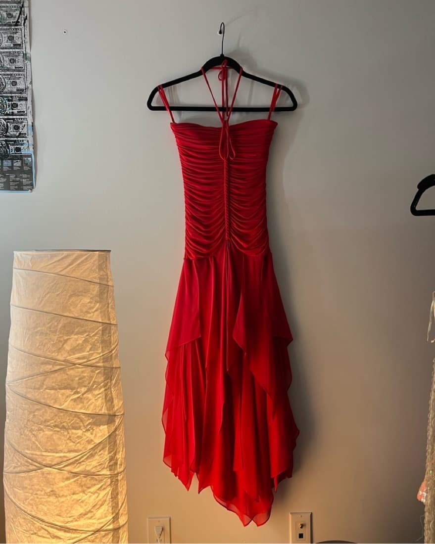 BCBGMAXAZRIA RED DRESS - Image 1