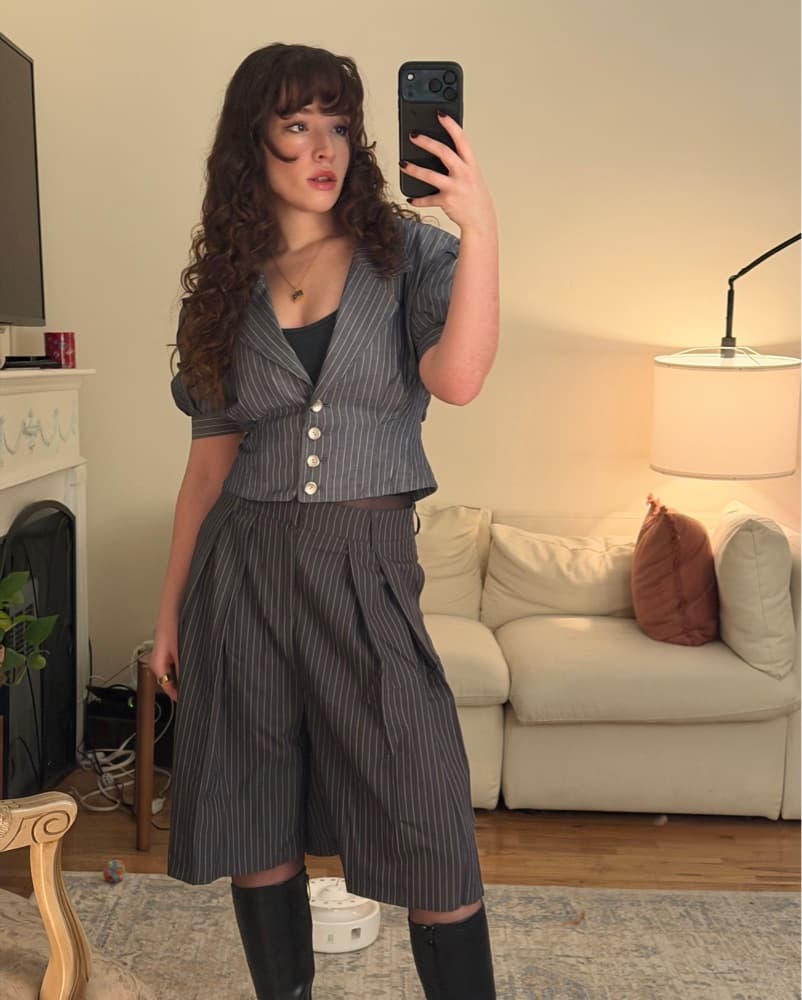 Striped Suit Separates Set - Image 1