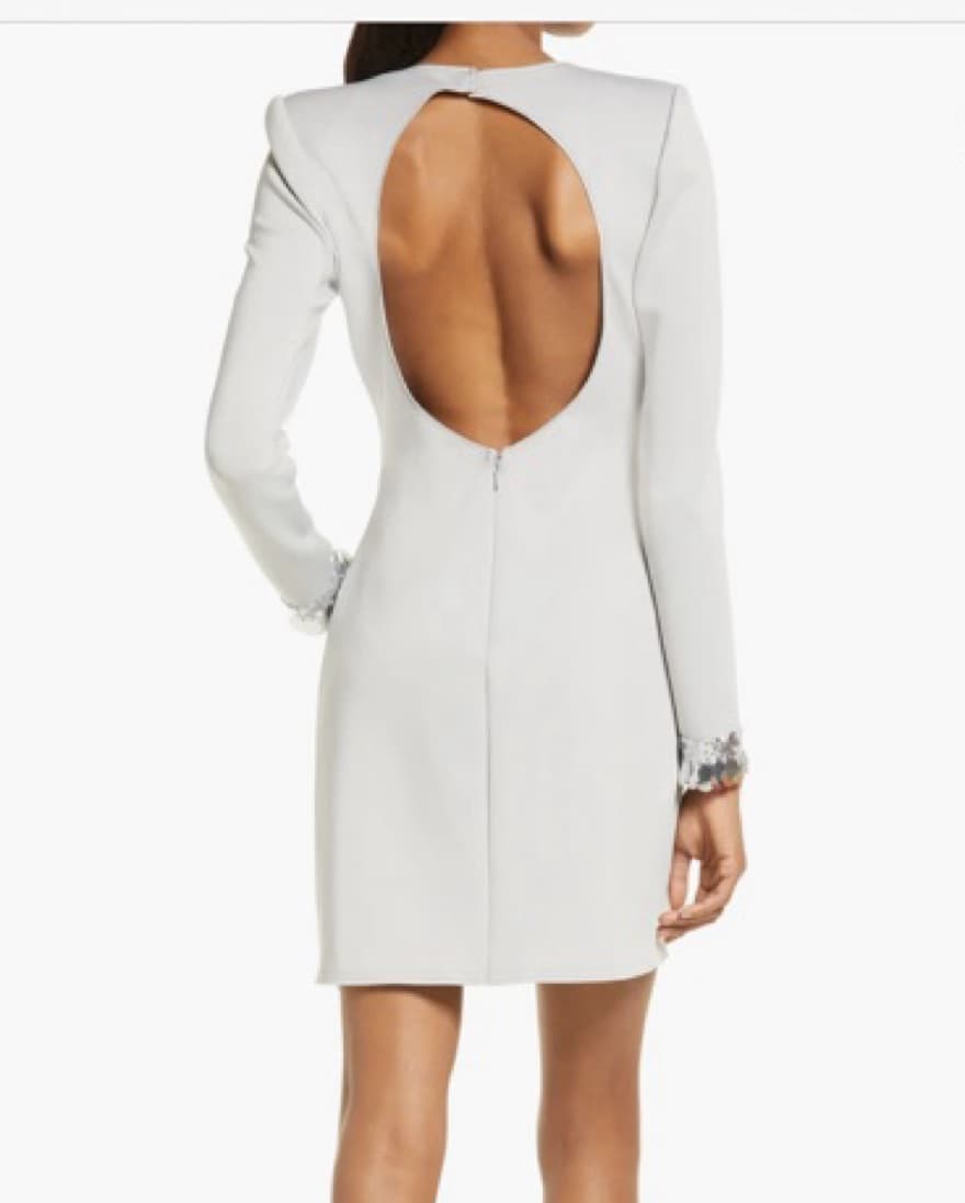 Sho Mini Dress With Sequin Cuffs - Image 2