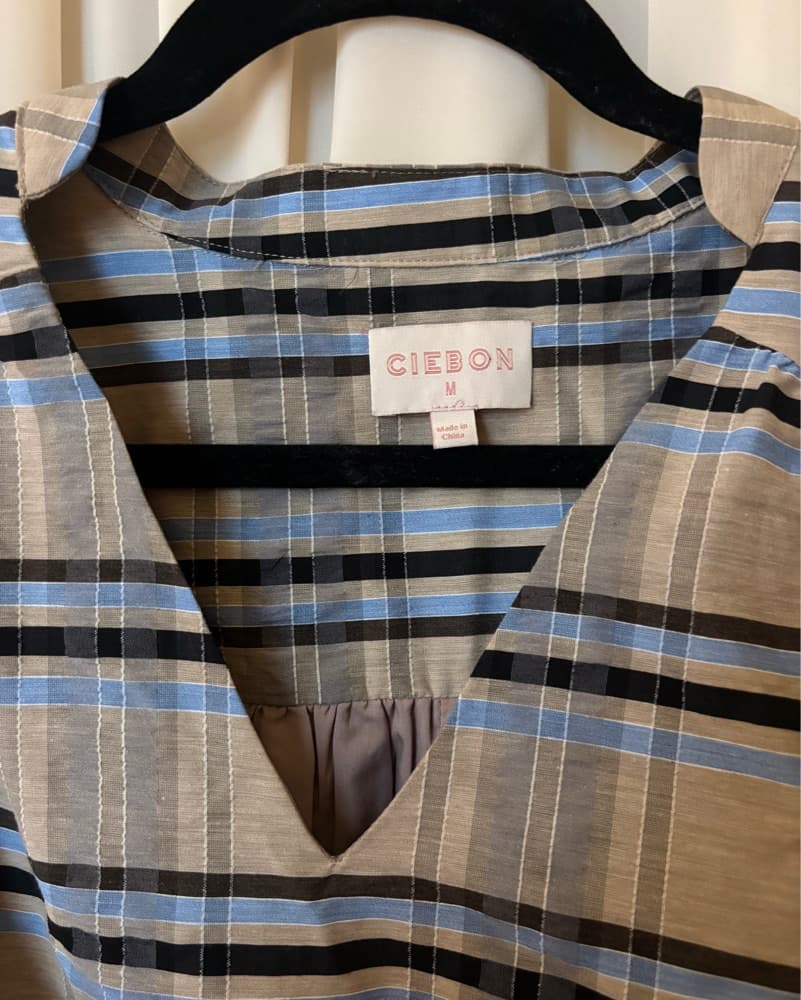 CIEBON Plaid Maxi Dress  - Image 4