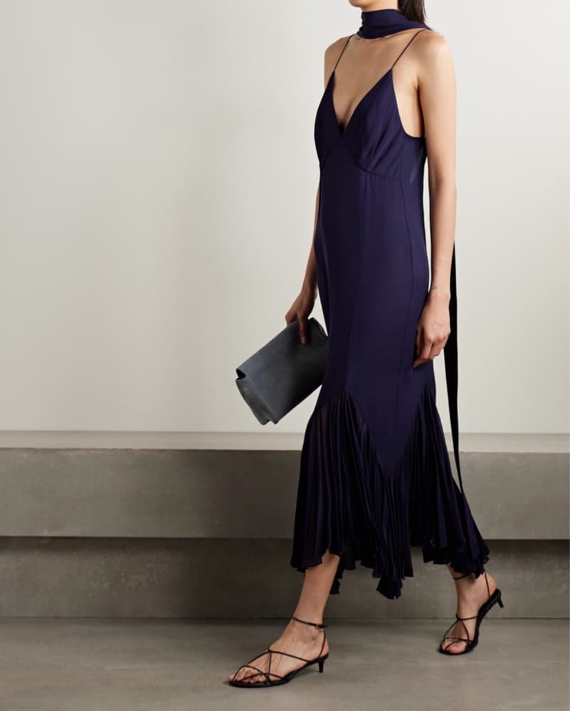 Khaite Candita Dress in Amethyst - Image 1