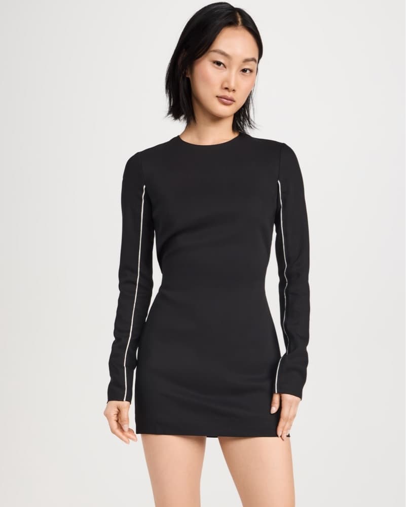 St. Agni Raw Edge Backless Mini Dress - Image 1