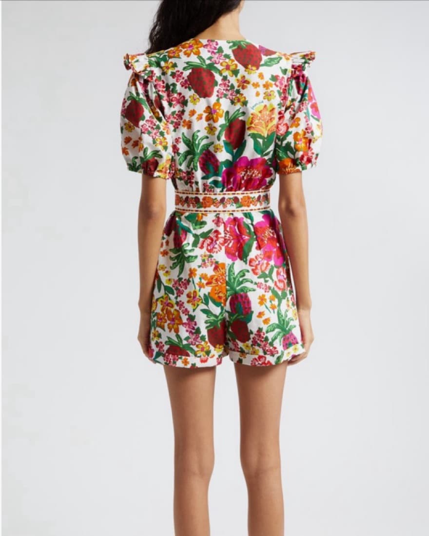 FARM RIO Floral Romper - Image 2