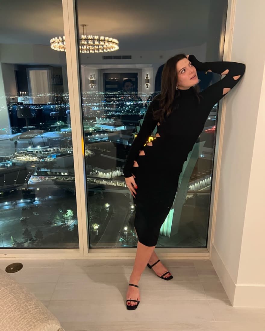 Norma Kamali Long Sleeve Cut Dress - Image 4