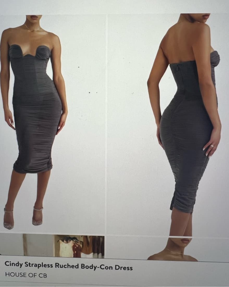 House Of CB grey dress - Image 2