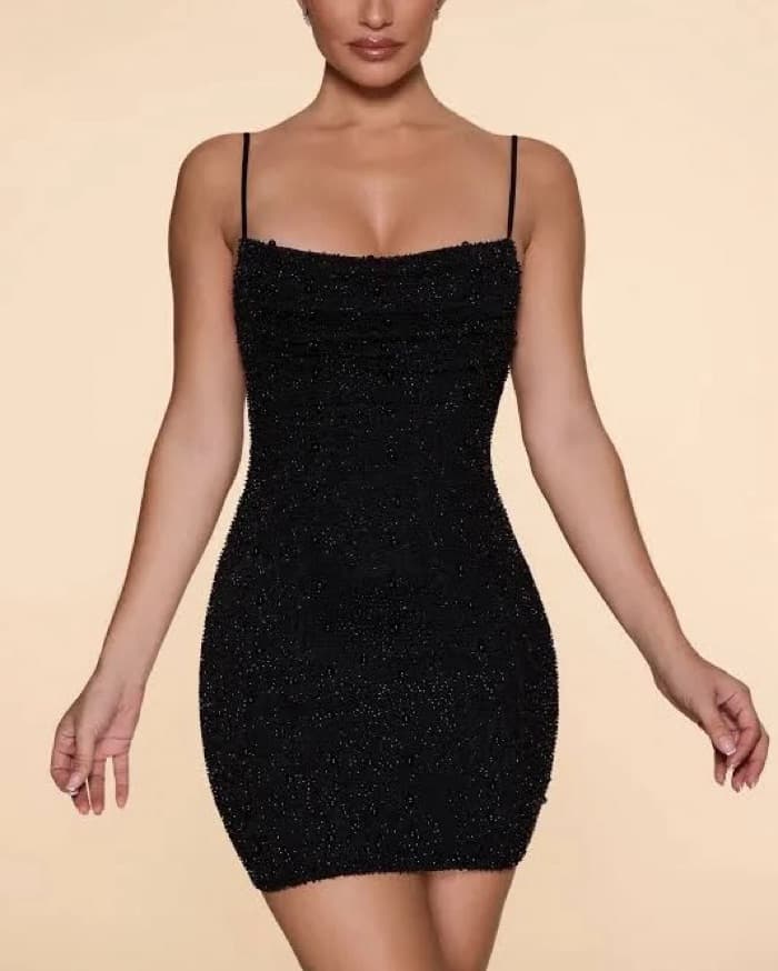 Oh Polly Black Seychelles Mini Dress - Image 1