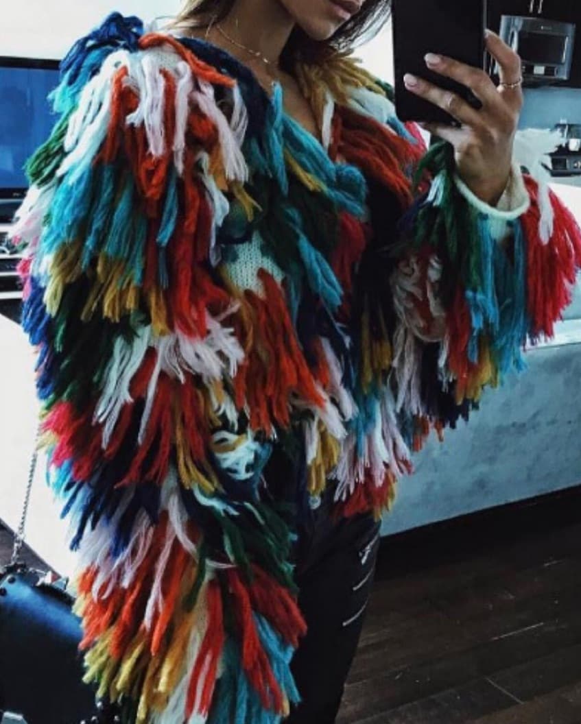 Andi Bagus Rainbow Shag Jacket   - Image 1