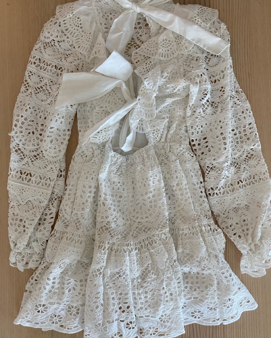 sea new york white eyelet mini dress  - Image 2