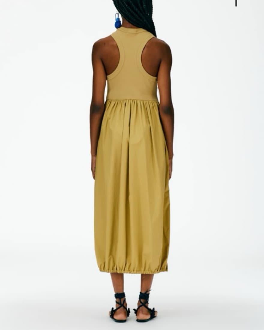 Tibi Ribbed Tank Balloon Dress XS - Image 4