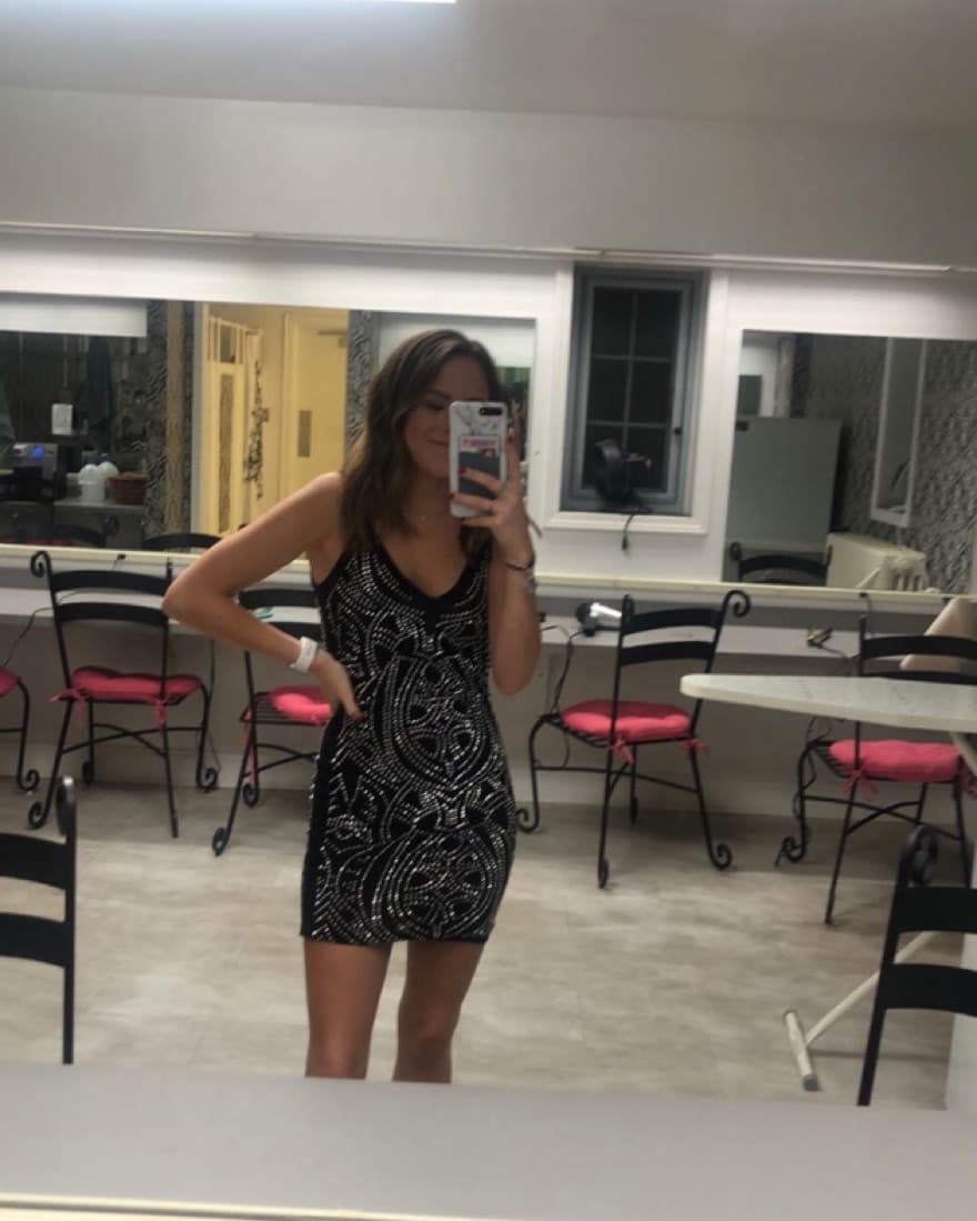 Sparkly Black Mini Dress - Image 1