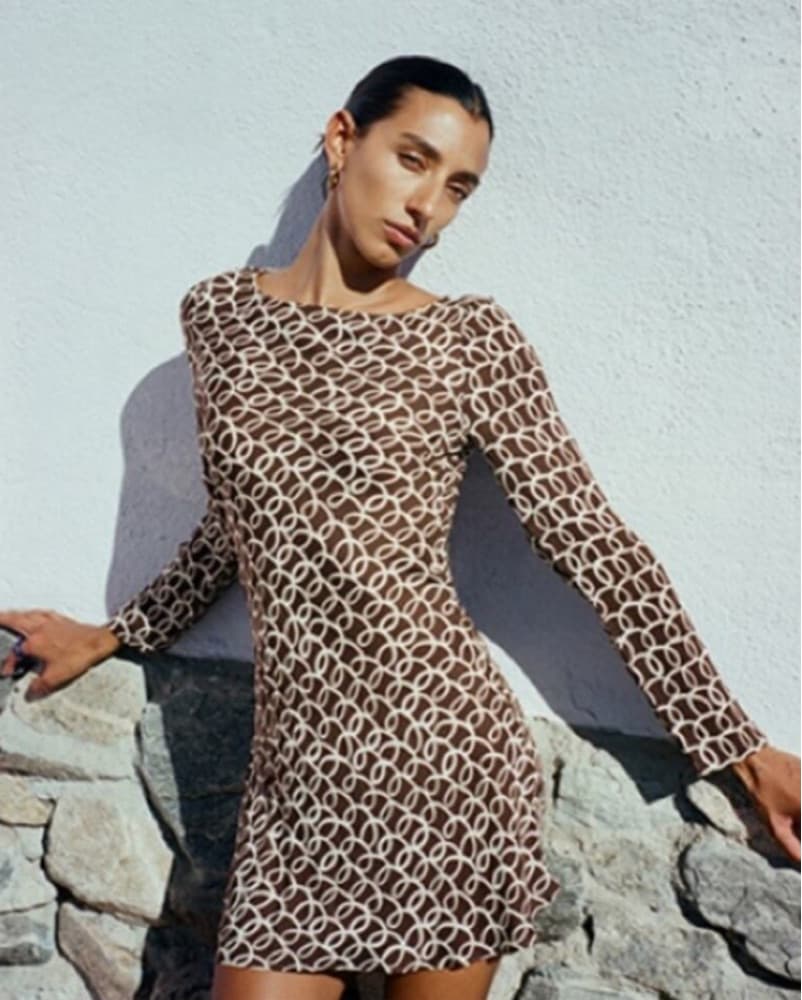 Realisation Par Rainey Silk Mini Dress - Image 1