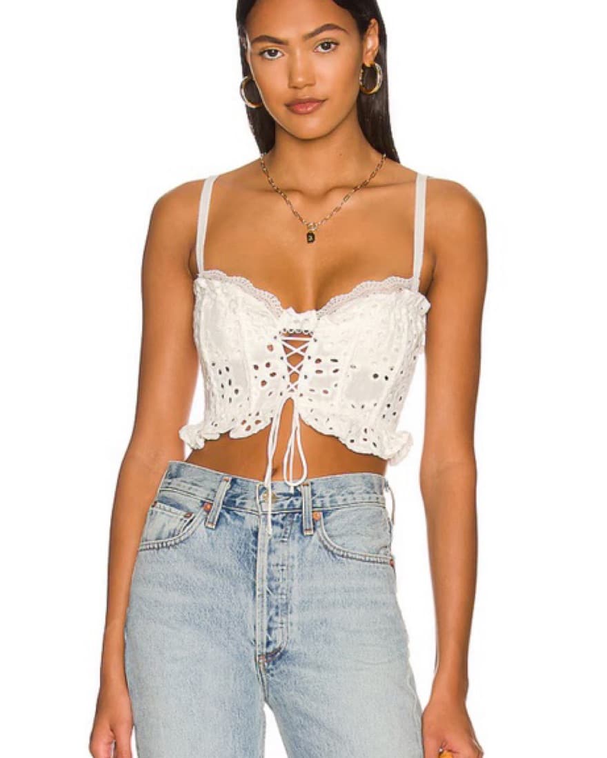 For Love & Lemons SADIE CORSET CROP TOP  - Image 1