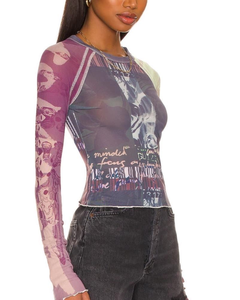 Danielle Guizio Mesh Top - Image 2
